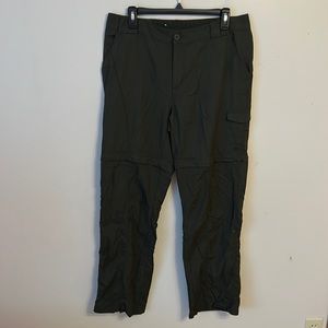 Columbia Green Zip Off Hiking Pants